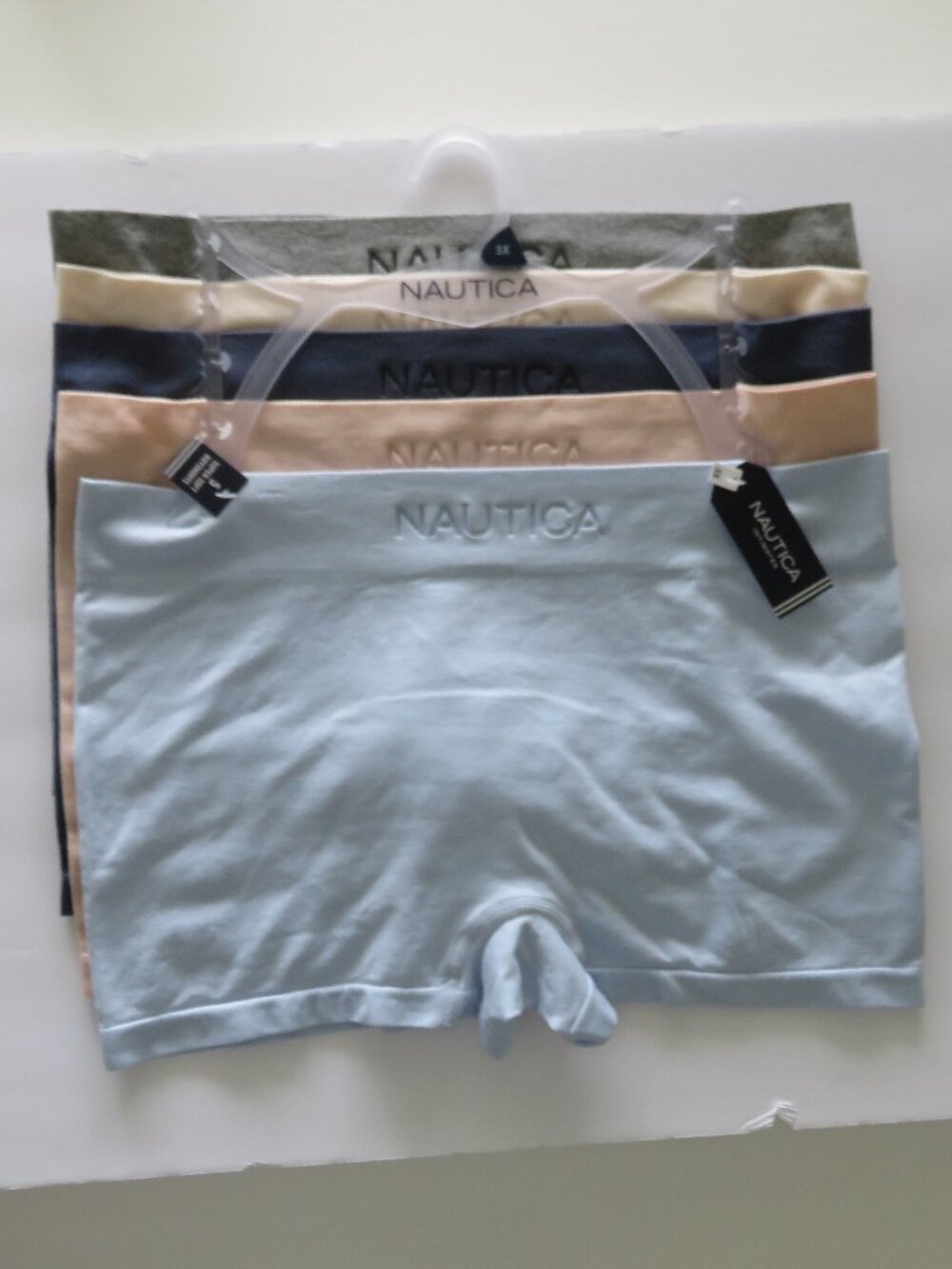 (#138) Nautica Women's 5-pack Boyshorts Underwear panties - Size 3X